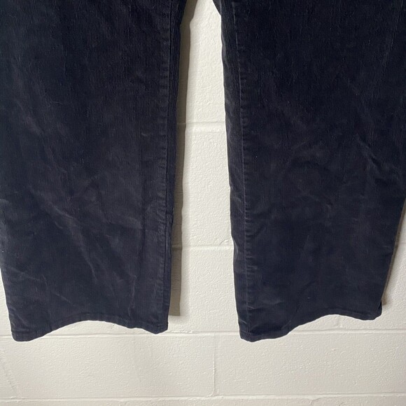 St Johns Bay Womens Corduroy Pants Plus 18W 5 Pockets Mid Rise Black Wide Leg - Picture 5 of 8